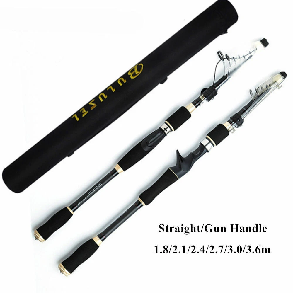 Zide Telescopic Fishing Rods Carbon 1.8/2.1/2.4/2.7/3.0/3.6 Freshwater Saltwater