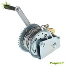 Hand Winch Crank Gear Winch, Heavy Duty Up to 1200 LBS for Trailer Boat ATV new