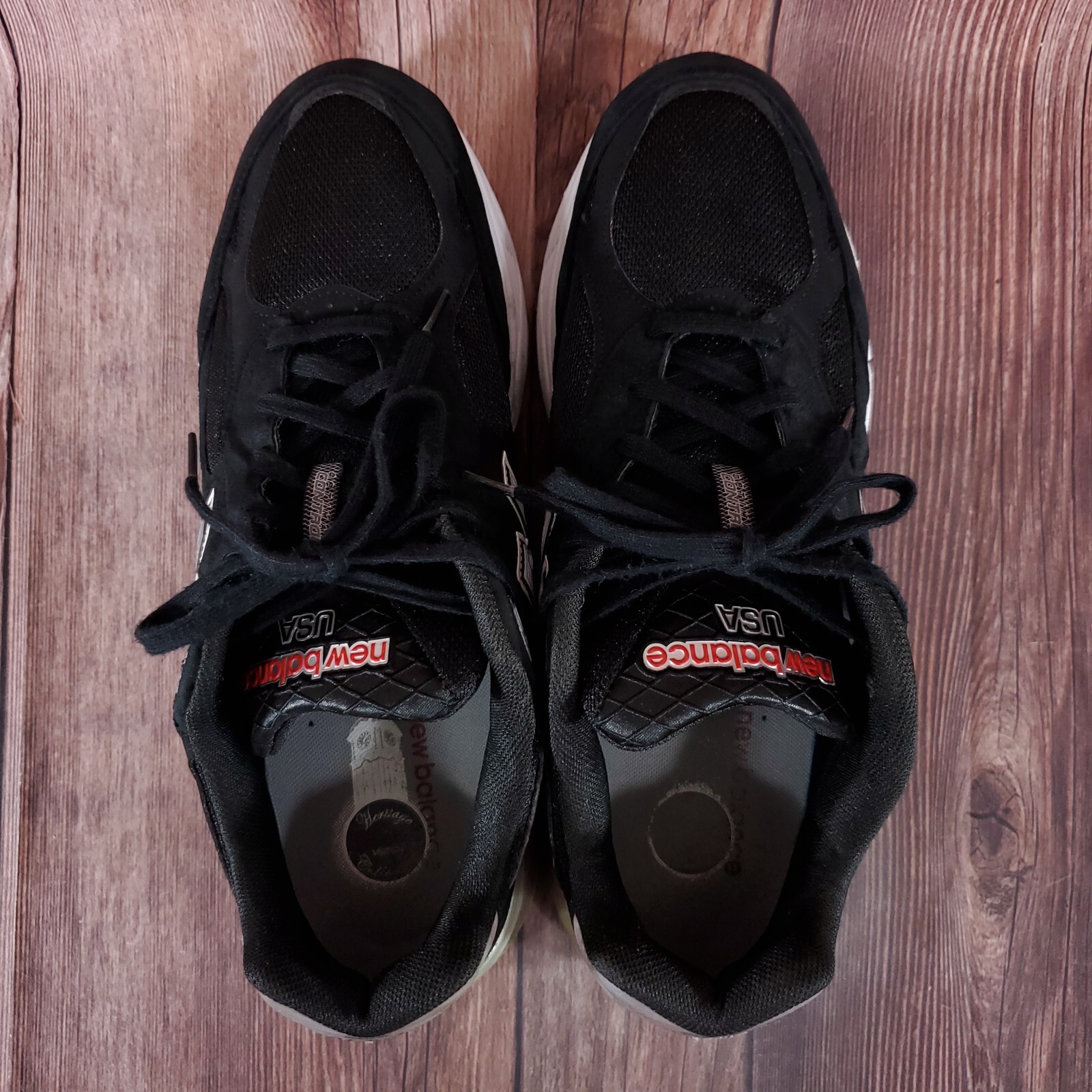 New Balance 990V3 Mens Size 13 4E Black Suede Running Shoes Made in USA