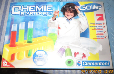 Galileo  Chemie Starter Set Clementoni Experimente ab 10 Jahren Originalkarton