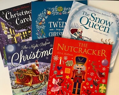 CLEARANCE  5 x  CHILDRENS CHRISTMAS READING BOOKS STOCKING FILLERS TEACHER CLASS