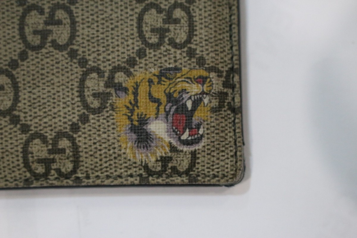 Gucci 451277 Tiger GG Supreme Card Holder | eBay Australia