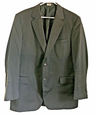 JOS A Bank 100 Wool Sports Coat Gordon 2 Button Black 44R