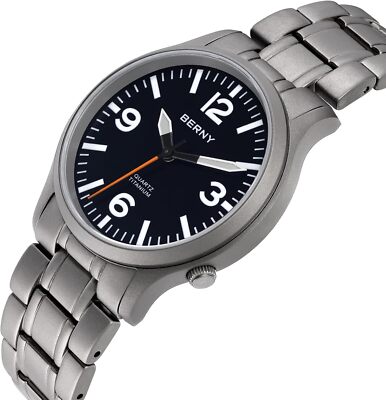 BERNY Watch Quartz Titanium Field V2-T2576MS Men's Silver | eBay