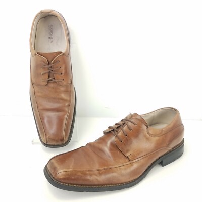 100サイズ③ Florsheim Curtis Oxfords Shoes Brown Lace Up Square Toe Leather