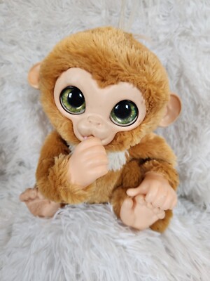 FURREAL FRIENDS Cuddles Giggly Monkey Baby Chimp 10 Interactive Works Talks 2017