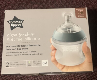 Tommee Tippee Closer to Nature 5oz Anti-Colic 0m+  2 Bottle Set NEW IN BOX