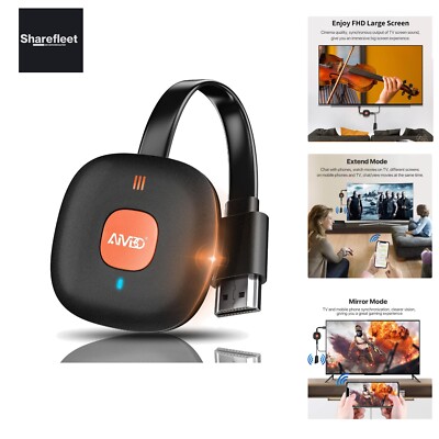 4K Miracast Wireless HDMI Dongle für TV/Beamer/Monitor, Wireless Display Adap...
