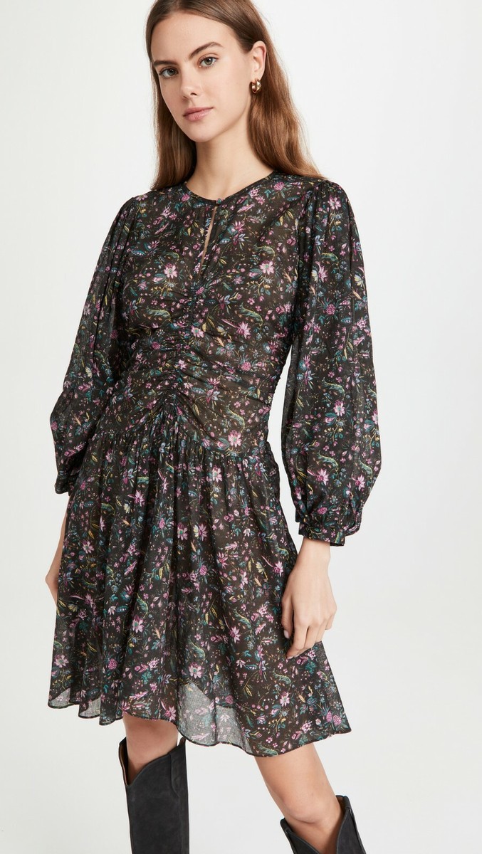 Isabel Marant Etoile Women's Floral Printed Marili Ruched Isabel Marant Etoile Women's Floral Printed Marili Ruched