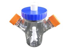 PYREX 500mL Reusable Glass Spinner Flask With Angled Sidearms 10mm Cap 4500-500