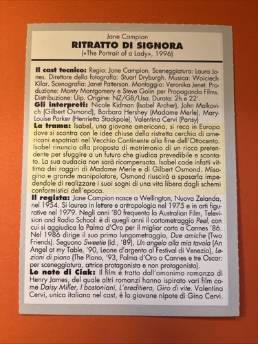 MINI LOCANDINA CIAK FILM COLLEZIONE RITRATTO DI SIGNORA - 1996 - Picture 2 of 2