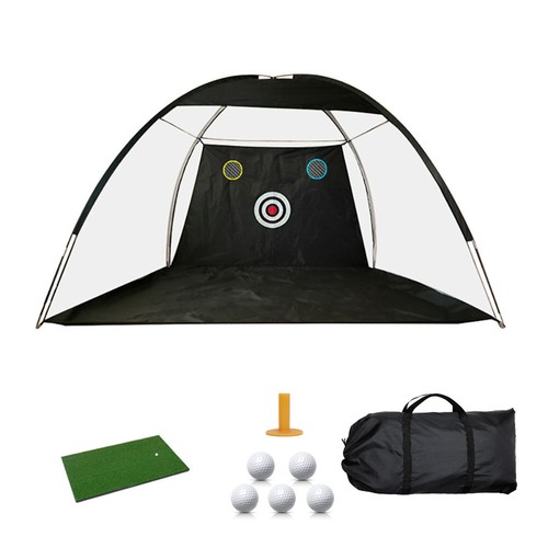 Golf Übung Schlagen Netz Ball Rasen T-Shirt Set für Indoor Hinterhof Tragbar - Bild 6 von 8