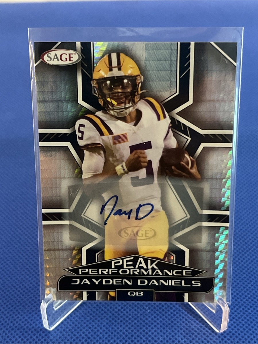 2024 SAGE HIT Jayden Daniels Peak Performance Autograph #PKA