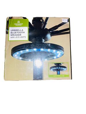 destination summer patio umbrella Destination Summer Patio Umbrella Lights with Bluetooth SpeakerRGB LED  Lights
