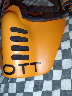 Vintage SCOTT Goggle 59 Black / Orange guard,mx,ama, motocross