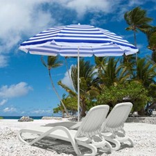 Outdoor Garden Beach Patio Tilt Umbrella Parasol Sun Shade Tilting