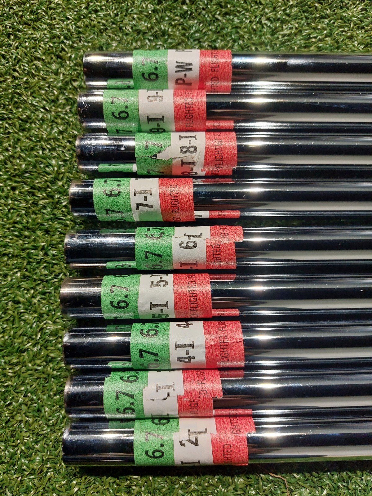 Brunswick FM Rifle Flighted 6.7 Parallel Steel Golf Shaft Set 2PW