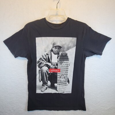 Asphalt Mike Milin Eazy E Skateboard Tshirt Mens M Black Short Sleeve Hip Hop