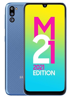 Samsung Galaxy M21 2021 Edition-SM215G-4GB RAM 64GB Storage-FHD+  sAMOLED-BLUE