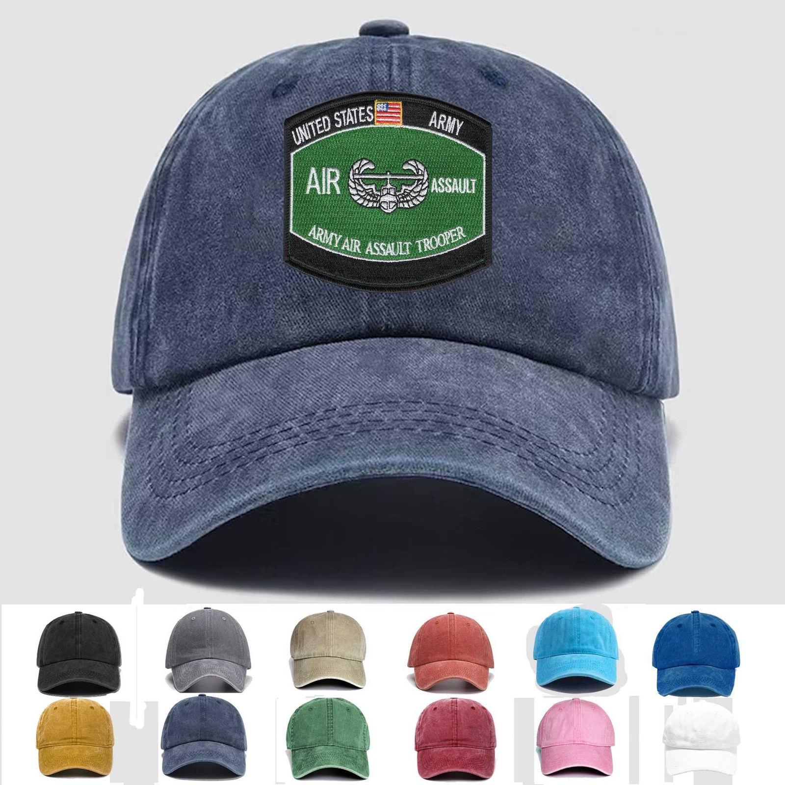 Custom Embroidered Hat Army Air Assault, Veteran Cap, Trucker Hat, Gift Idea