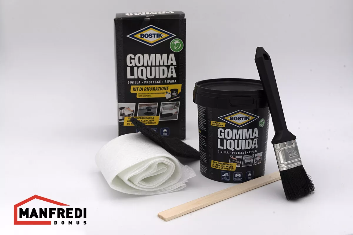 BOSTIK Gomma Liquida - Kit di Riparazione da 750 ml