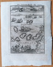 Isole Canarie - Stampa originale di Mallet - 1718