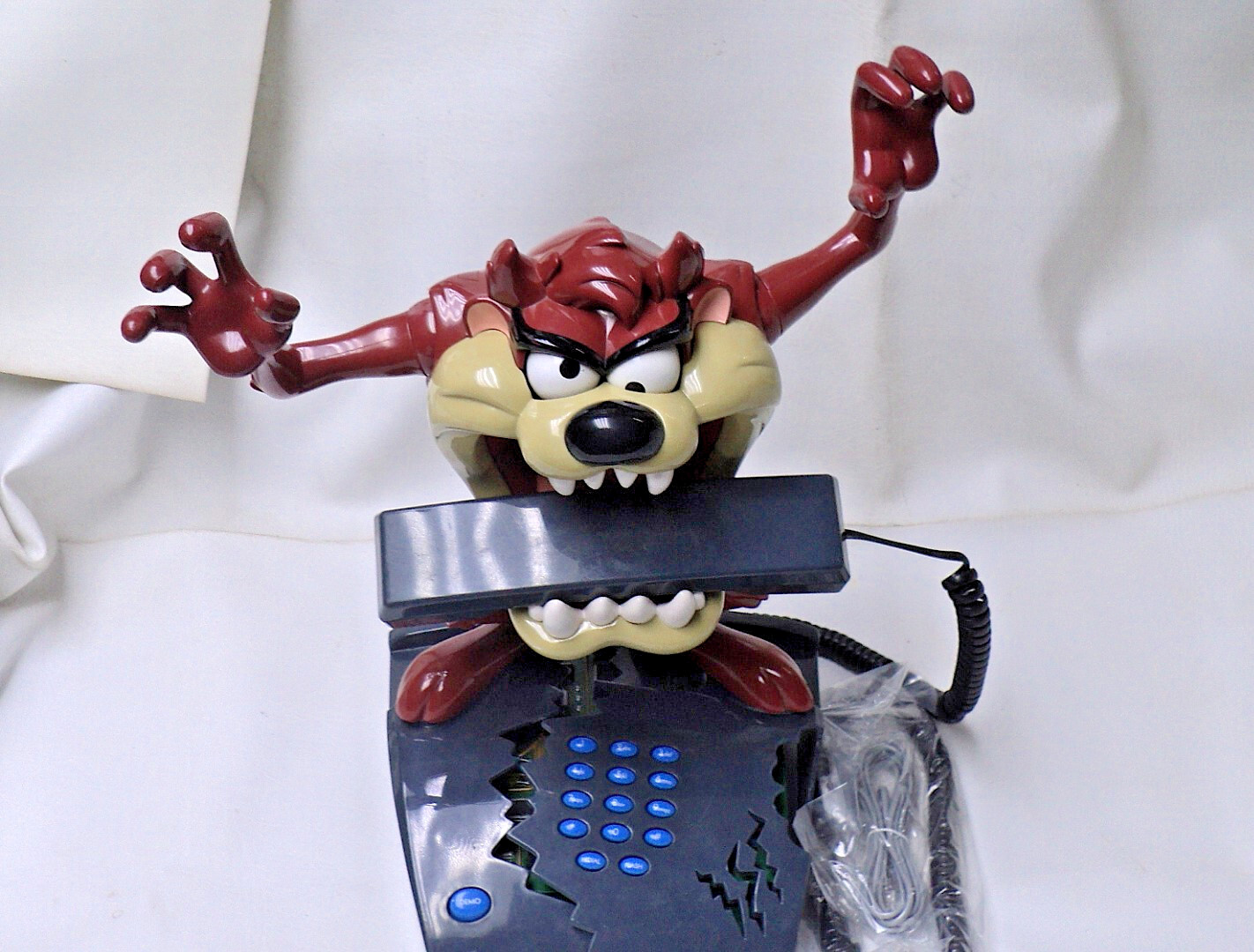 Vintage Looney Tunes Tazmanian Devil Taz Talking Animated Phone Tested Works