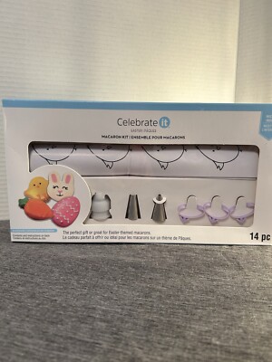 Easter Macaron Baking Kit Bunny Rabbit Chick Egg Carrot 14 Pieces Brand New