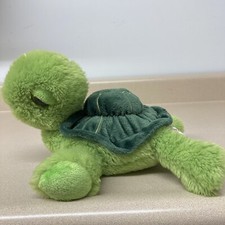 Aurora Plush Stuffed Animal Green Turtle 12 very good condition AR176