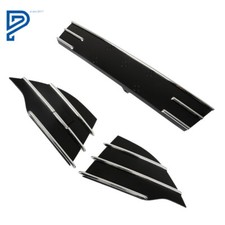 Front Lower Bumper Grille Grill Kit Wchrome Trim For Ford Escape 2013-2016
