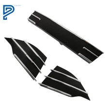 Front lower Bumper Grille Grill Kit W/Chrome Trim For Ford Escape 2013-2016