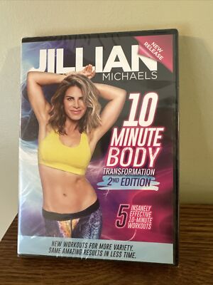 Jillian Michaels Fitness 10 Minute Body 2nd Edition DVD New Sealed 2017
