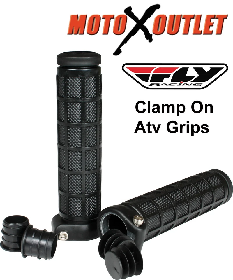 Abrazadera Fly Racing en ATV empuñaduras manillar acelerador pulgar agarre cuádruple bloqueo BMX Foto 2 de 4