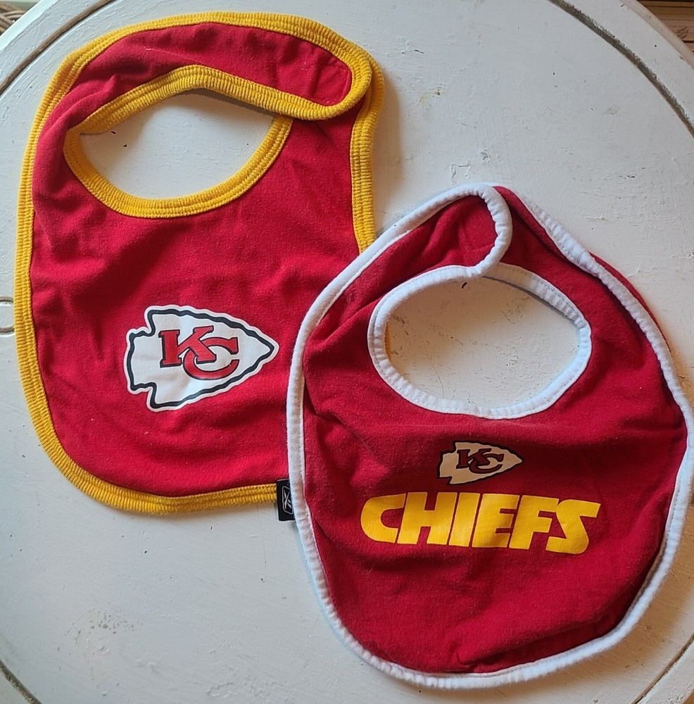 Kansas City Chiefs Baby Bibs (lot of 2)