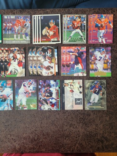 1990-2000s Fleer John Elway 43-card lot - Denver Broncos Legend - Picture 3 of 4