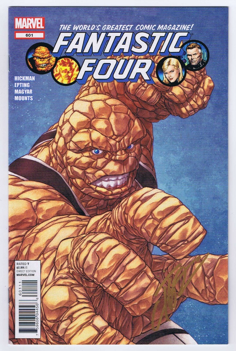 Fantastic Four #601 VF/NM Signed Mike Choi w/COA 2012 Marvel