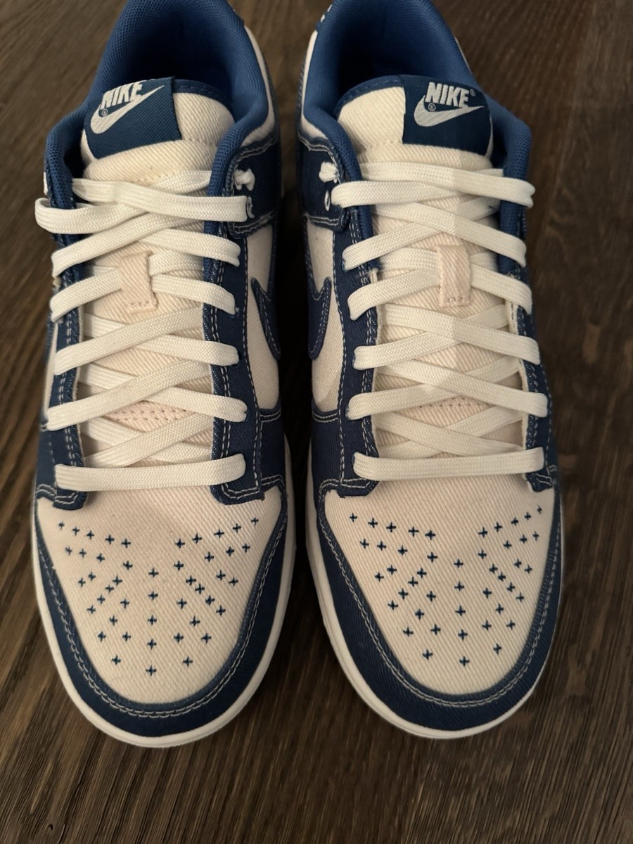Nike Dunk Low Retro SE Industrial Blue Sashiko Denim | eBay