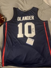 UCONN HUSKIES-TYLER OLANDER SIGNED AUTOGRAPH JERSEY 2011 NCAA CHAMP ACOA FINAL 4