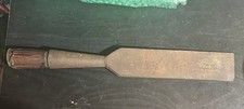 Antique 2" Socket Timber Framing Slick Chisel 15 1/4" Forged Steel 1800  s Patina