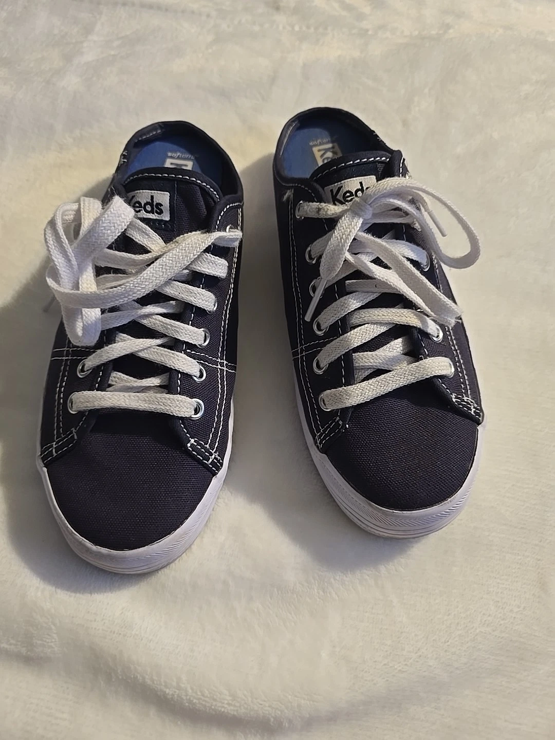 Keds Dream Foam Slip On Shoes Womens Size 6.5 Blue Lace Up Sneakers
