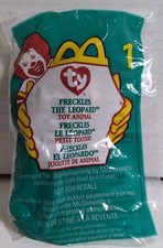 McDonald's Happy Meal TY Beanie Baby Freckles The Leopard #1 New In Package
