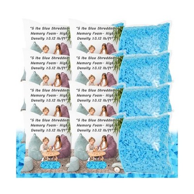 Bean Bag Filler - 40lbs Shredded Memory Foam Filling, High Density  3.12 l