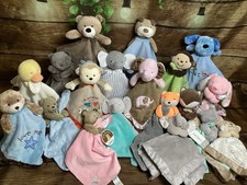 19 ALL Carters Security Blanket Lot Some New Fox Dog Elephant Monkey Bear Duck