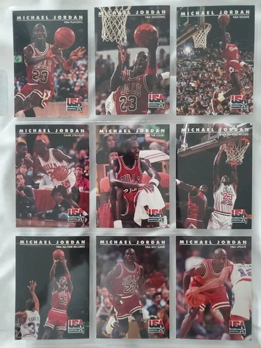 New Listing92 skybox USA Michael Jordan cards # 37-45