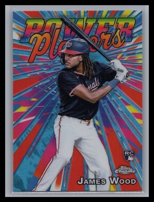 2025 Topps Chrome #PP-19 James Wood Power Players Rookie RC