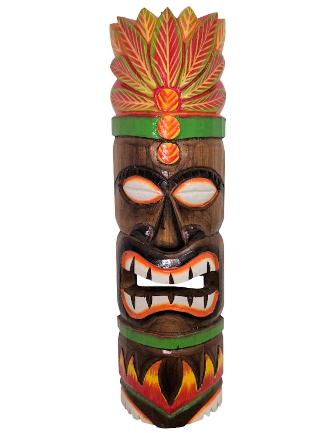 Masque Tiki 50cm en bois pour habiller un mur vide et personnaliser sa déco