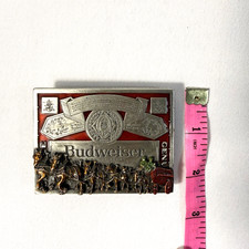 Vintage Budweiser King of Beers Clydesdales Belt Buckle Markatron Anheuser Busch