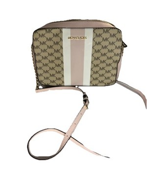 Michael kors Crossbody Bag Pink White Tan