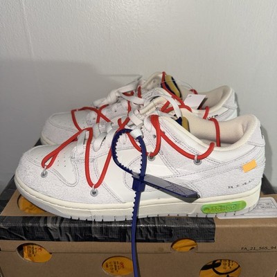 Size 9.5 - Off-White x Nike Dunk Low Lot 13 of 50 Limited New Fast Ship