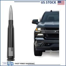 American Flag Bullet Antenna GM Chevy Silverado GMC Sierra 1500 2500 3500 HD Ava